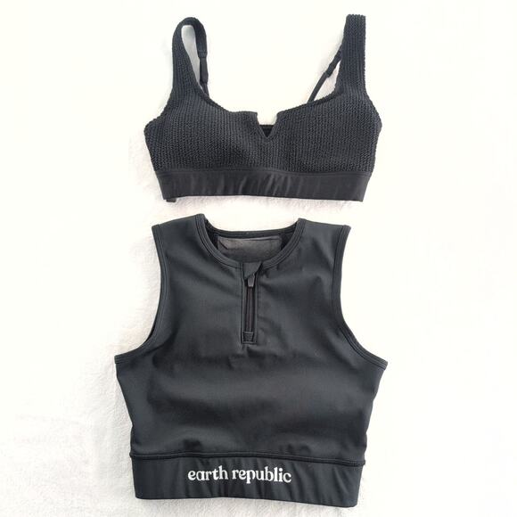 Victoria's Sport / Earth Republic Set of (2) Sports Bras Removable Pads Size XS - Picture 1 of 10
